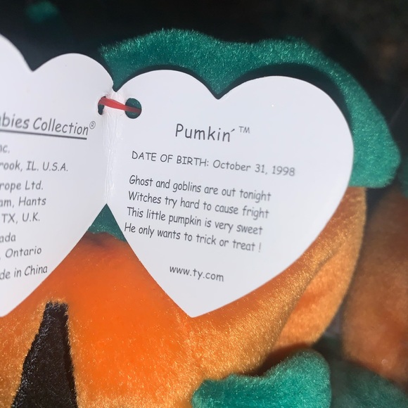 TY Beanie Babies Batty The Bat & Pumkin’ Halloween - Picture 8 of 8